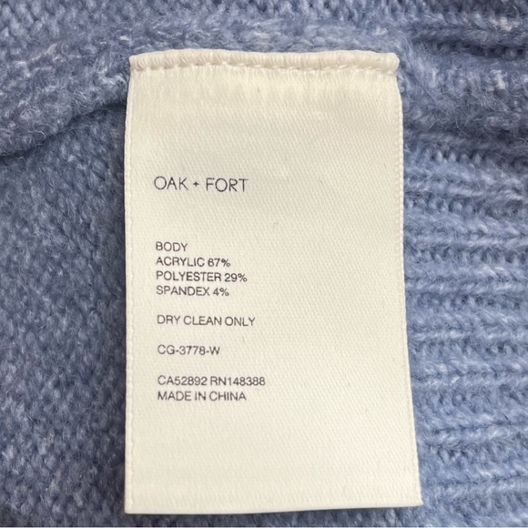 OAK + FORT Oversized Blue Cardigan - Picture 5 of 5